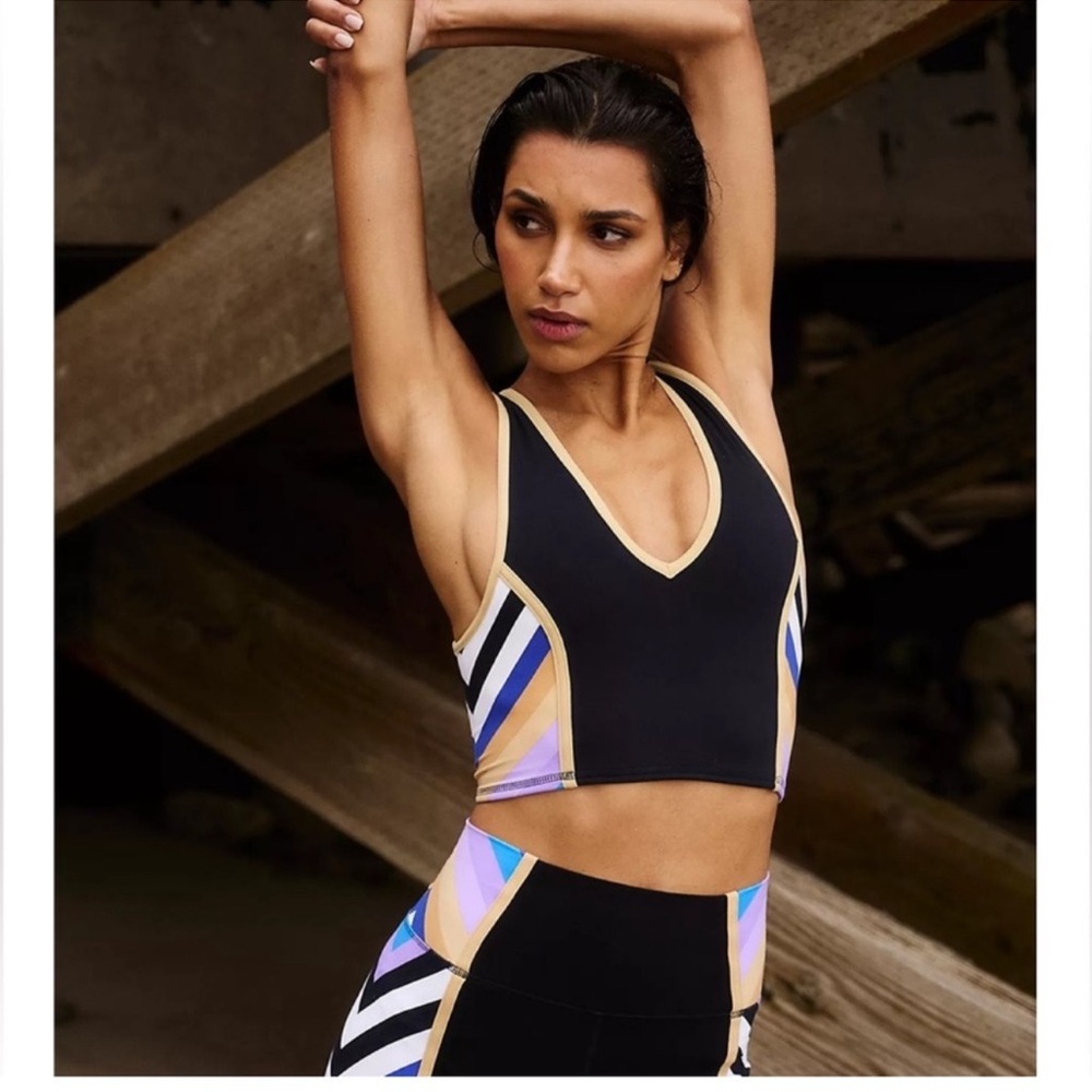 NWT Free People FP Movement Never Better Colorblock
Crop, Size XS